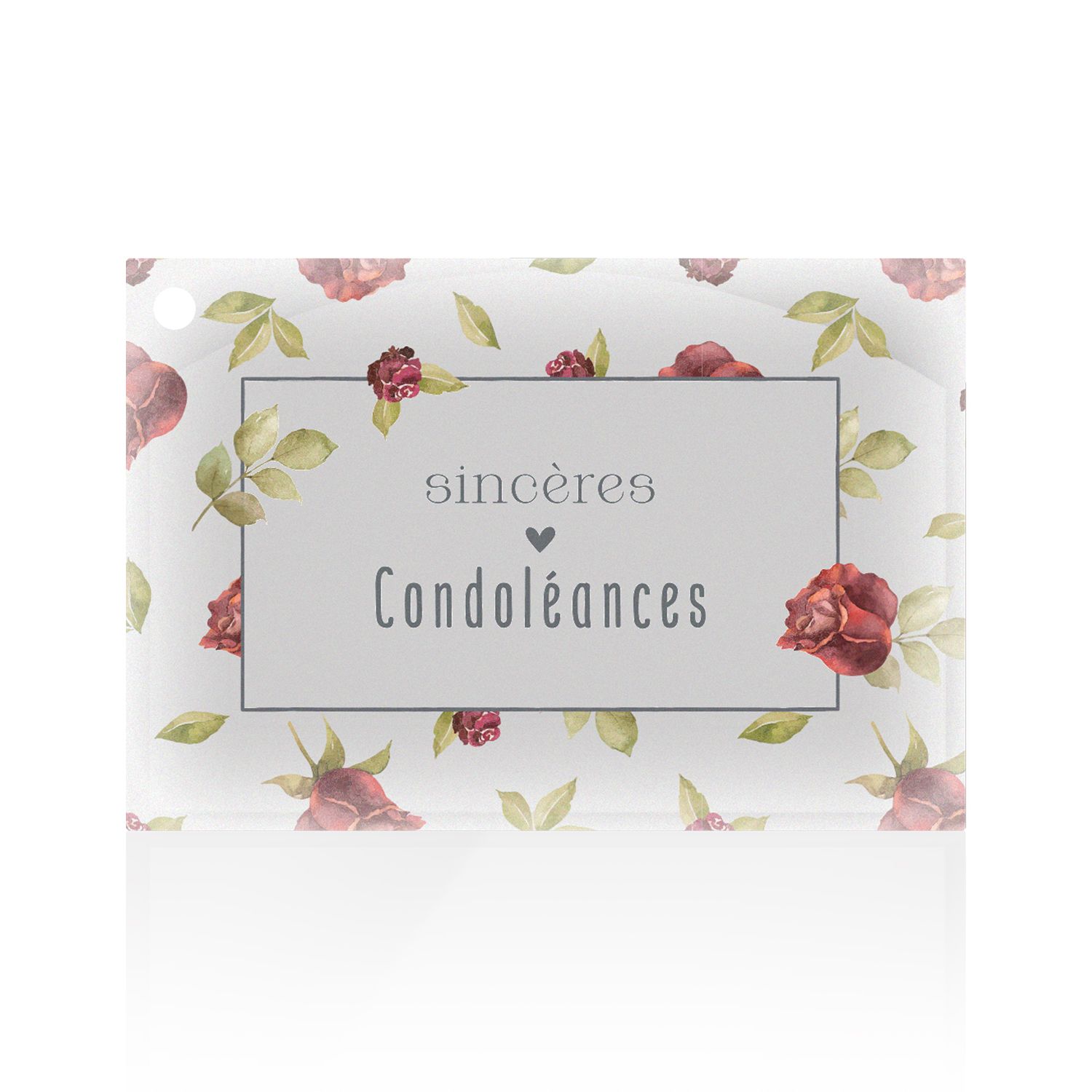 Carte + enveloppes sincères condoléances x 12 Julio - grossiste fleuriste