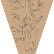 Poche Bouquet Bambou 50x44x14 Naturel ( x 50 )