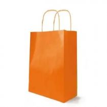 Sac Kraft Blanc 18x8 H22 Orange ( x 50 )