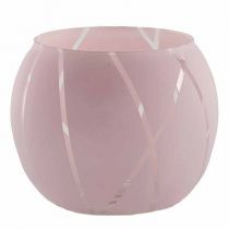 Vase Verre Boule D7,5 H10 Rose