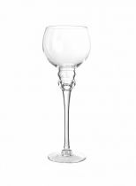 Vase Verre D12,5 H11/30 sur pied